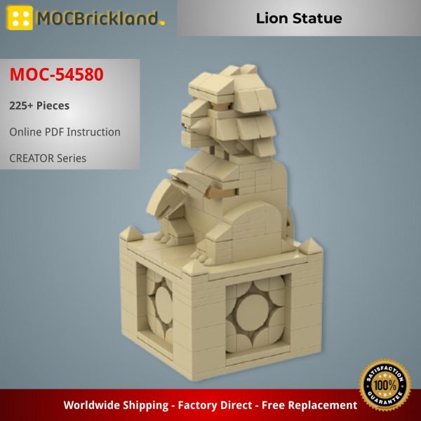 CREATOR MOC 54580 Lion Statue by gabizon MOCBRICKLAND 3