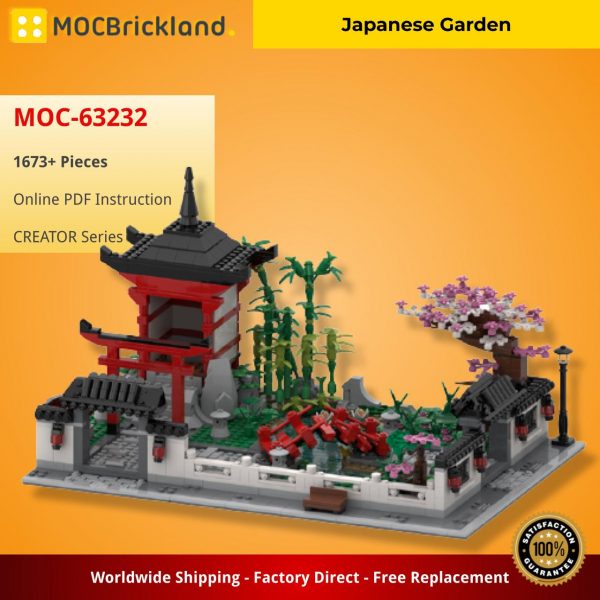 CREATOR MOC 63232 Japanese Garden by brickish water MOCBRICKLAND