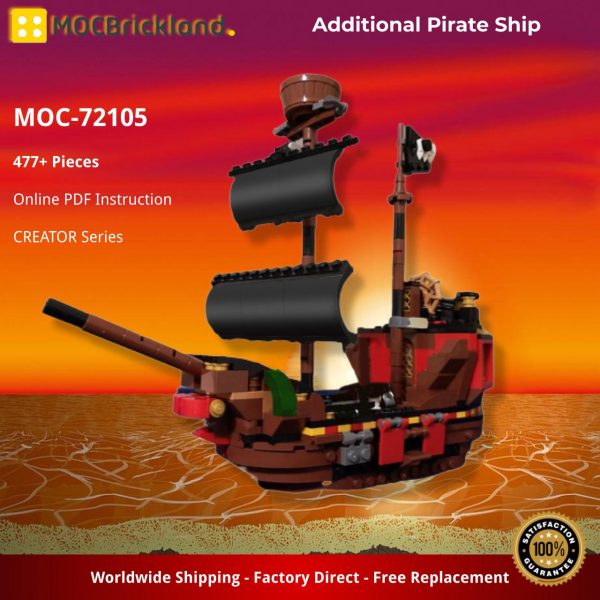 CREATOR MOC 72105 Additional Pirate Ship by Popider MOCBRICKLAND 2
