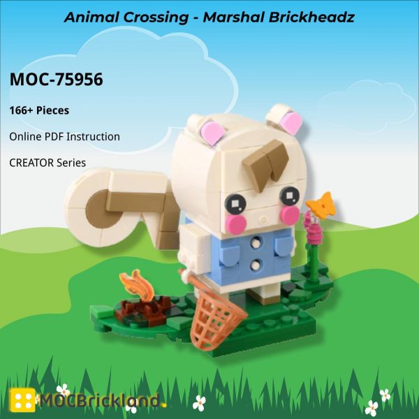 CREATOR MOC 75956 Animal Crossing Marshal Brickheadz by Carbohydrates MOCBRICKLAND