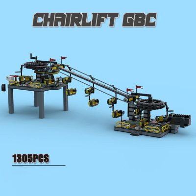 CREATOR MOC 79049 Chairlift GBC by Brick eric MOCBRICKLAND 3