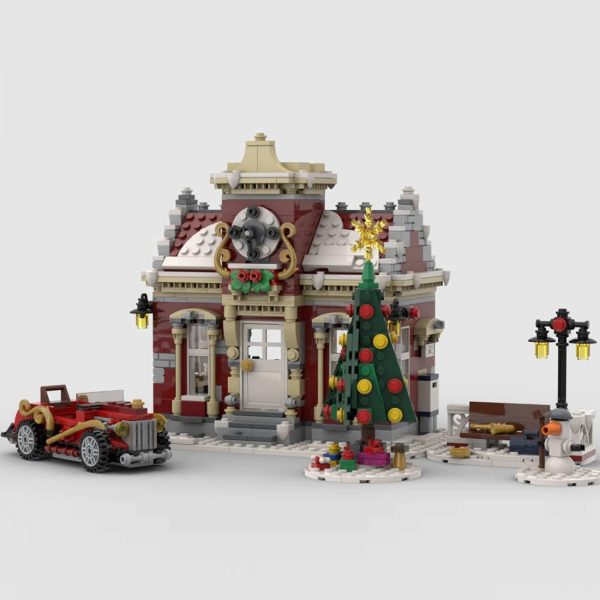 CREATOR MOC 84431 10263 Little Winter Town Hall by Little Thomas MOCBRICKLAND 7