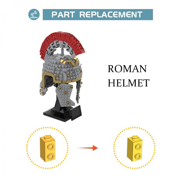 CREATOR MOC 89490 Roman Centurion Helmet Collection MOCBRICKLAND 2