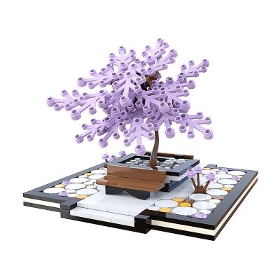 CREATOR MOC 89740 Purple Cherry Blossom MOCBRICKLAND 4