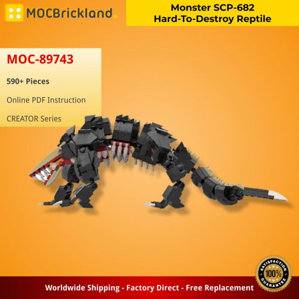 CREATOR MOC 89743 Monster SCP 682 Hard To Destroy Reptile MOCBRICKLAND