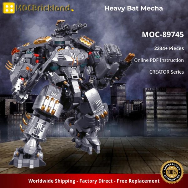 CREATOR MOC 89745 Heavy Bat Mecha MOCBRICKLAND 5