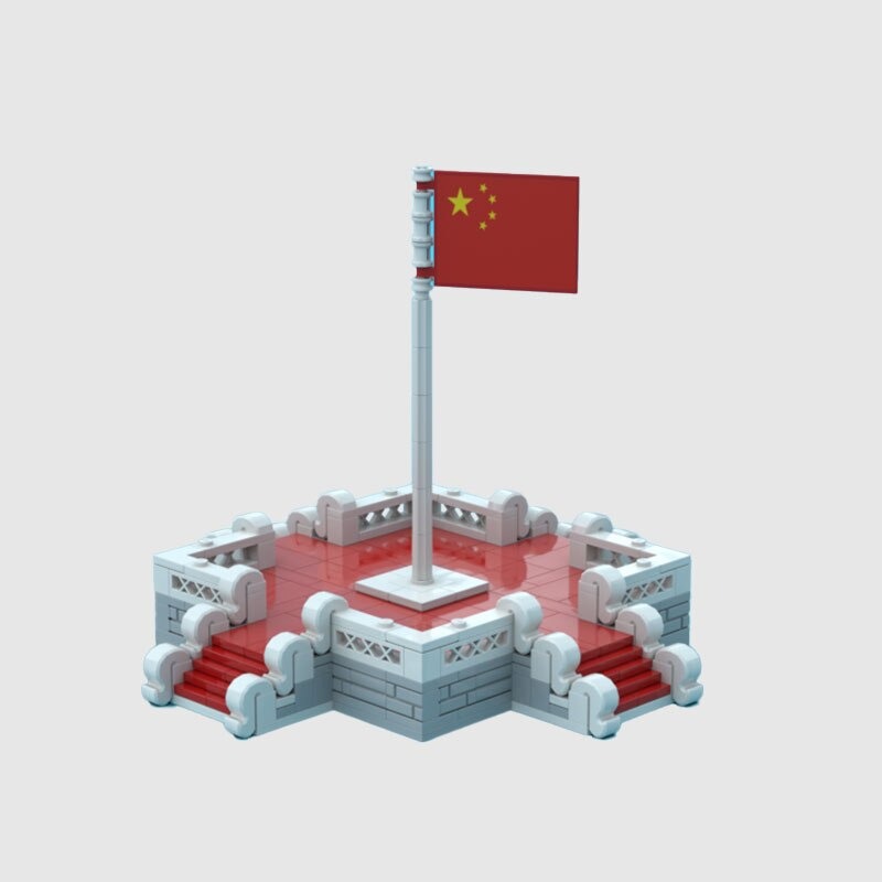CREATOR MOC 89758 Tiananmen Flag Raising MOCBRICKLAND 1 1