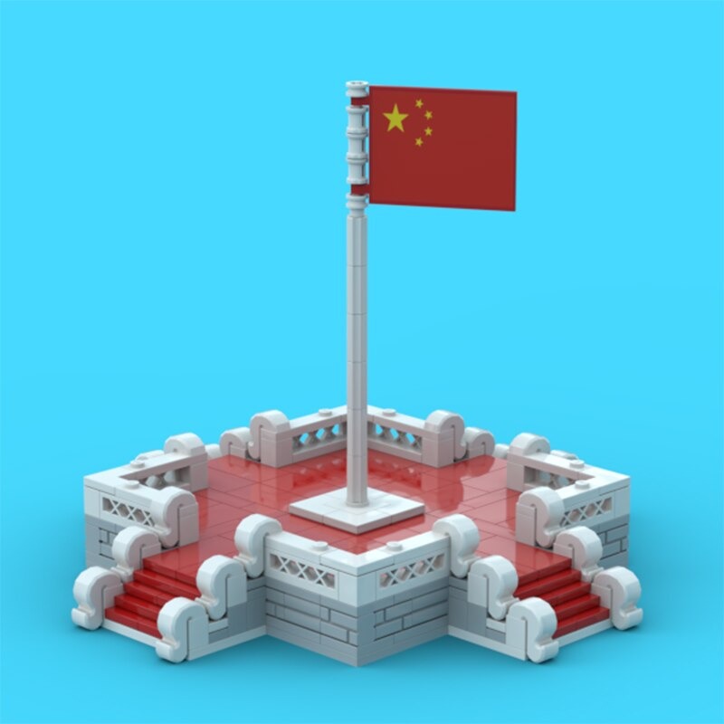 CREATOR MOC 89758 Tiananmen Flag Raising MOCBRICKLAND 4 1