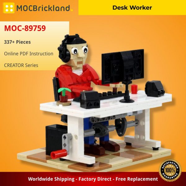CREATOR MOC 89759 Desk Worker MOCBRICKLAND 1