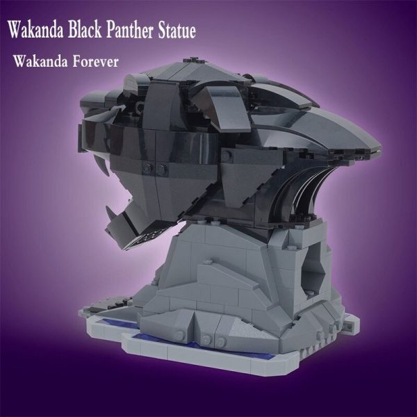 CREATOR MOC 89765 Black Panther Wakanda Statue MOCBRICKLAND 2