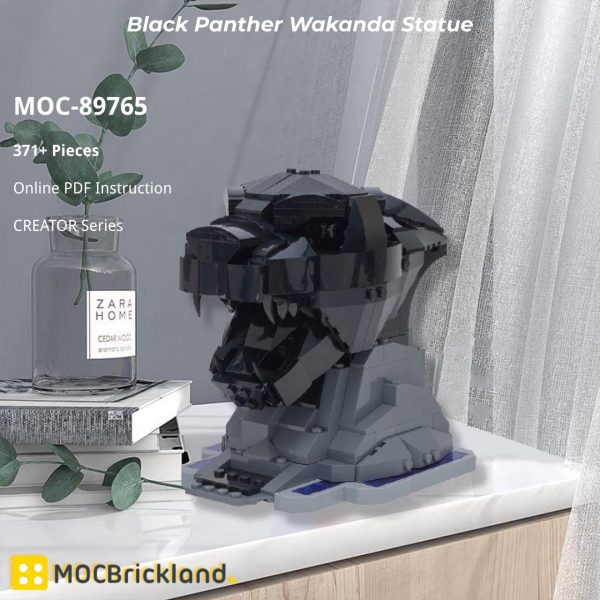CREATOR MOC 89765 Black Panther Wakanda Statue MOCBRICKLAND 4