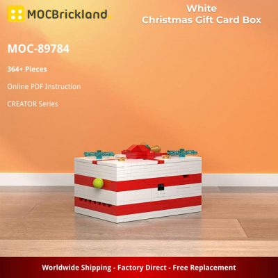 CREATOR MOC 89784 White Christmas Gift Card Box MOCBRICKLAND 1