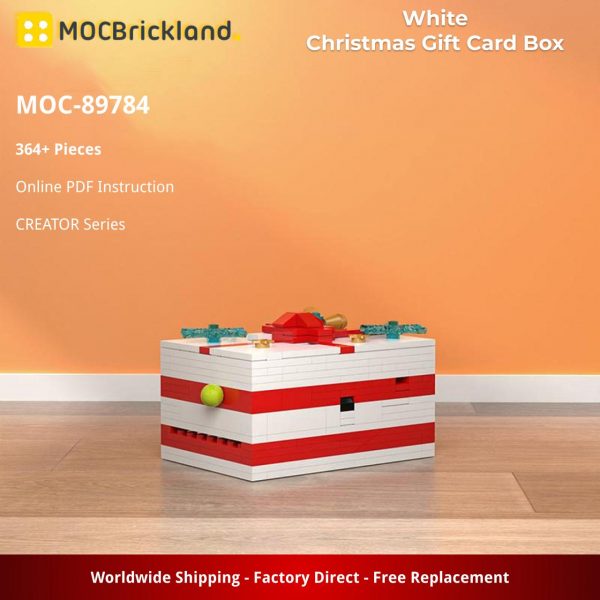 CREATOR MOC 89784 White Christmas Gift Card Box MOCBRICKLAND 1