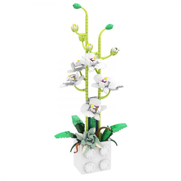 CREATOR MOC 89786 Potted Green Phalaenopsis MOCBRICKLAND 2