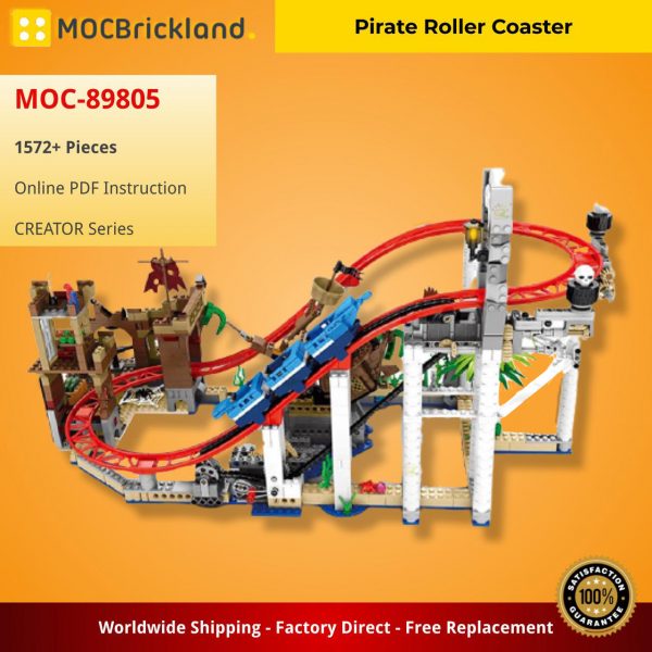 CREATOR MOC 89805 Pirate Roller Coaster MOCBRICKLAND 4