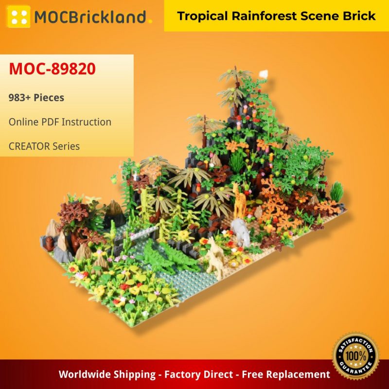 CREATOR MOC 89820 Tropical Rainforest Scene Brick MOCBRICKLAND 5 800x800 1