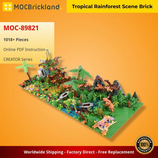 CREATOR MOC 89821 Tropical Rainforest Scene Brick MOCBRICKLAND 4