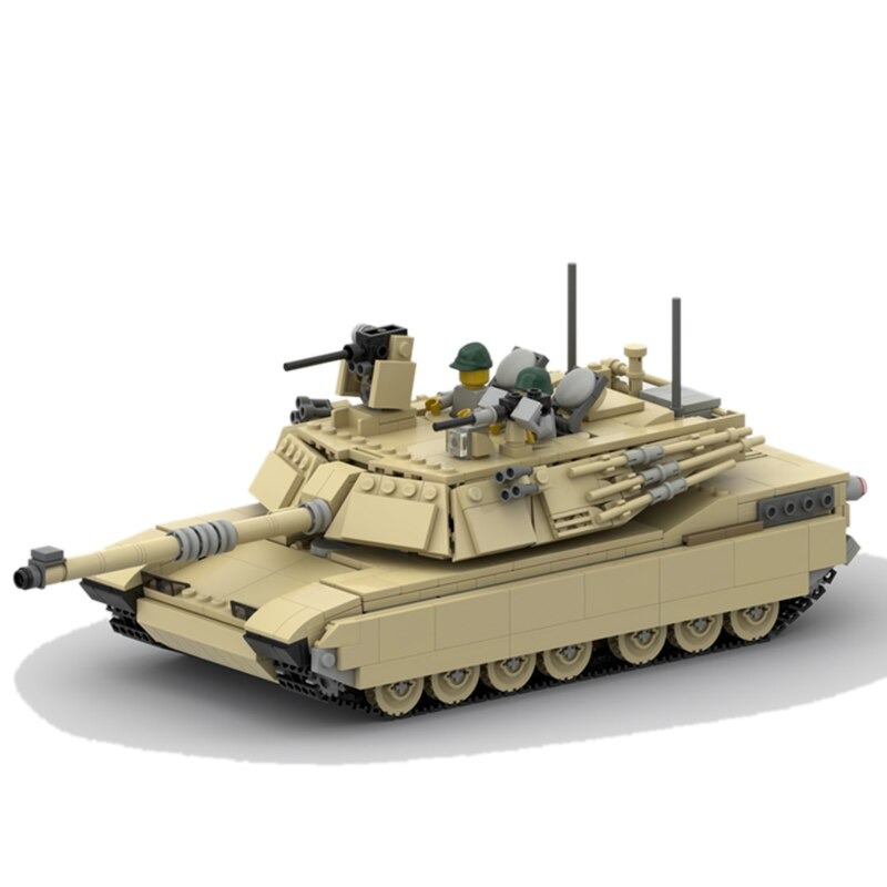 MILITARY MOC 25419 M1A2 Abrams TANK 133 Minifigure Scale by DarthDesigner MOCBRICKLAND 1 1