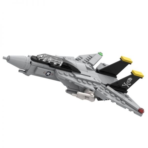 MILITARY MOC 32402 Mini F 14 Tomcat with Movable Wings by TOPACES MOCBRICKLAND 2
