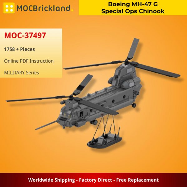 MILITARY MOC 37497 Boeing MH 47 G Special Ops Chinook 133 Minifig Scale by DarthDesigner MOCBRICKLAND 2