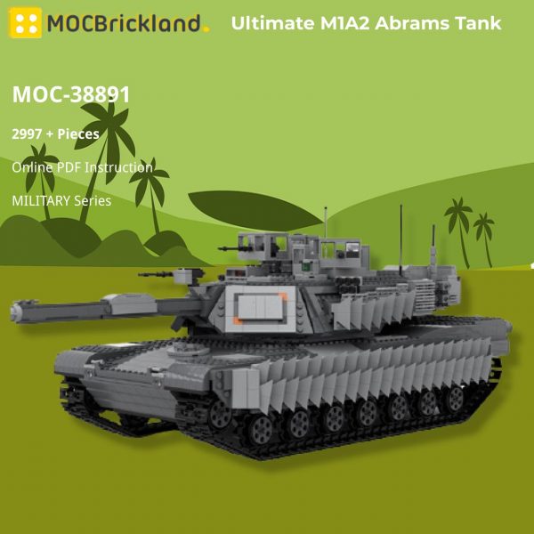 MILITARY MOC 38891 Ultimate M1A2 Abrams Tank MOCBRICKLAND 2