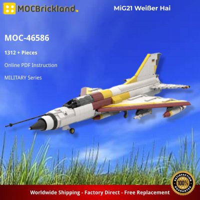 MILITARY MOC 46586 MiG21 Weiser Hai by ungern666 MOCBRICKLAND 4