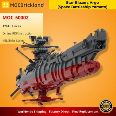 MILITARY MOC 50002 Star Blazers Argo Space Battleship Yamato New for 2021 by apenello MOCBRICKLAND 2