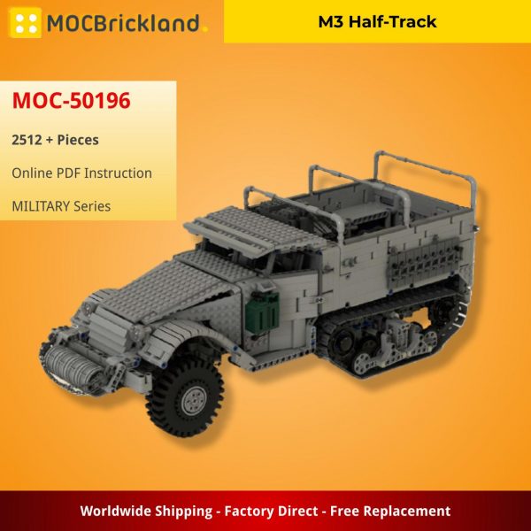 MILITARY MOC 50196 M3 Half Track by legolaus MOCBRICKLAND 4