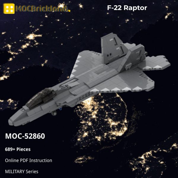 MILITARY MOC 52860 F 22 Raptor by bru bri mocs MOCBRICKLAND 2