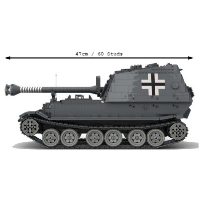 MILITARY MOC 62740 Panzerjager Tiger P Elefant by Gautsch MOCBRICKLAND 2