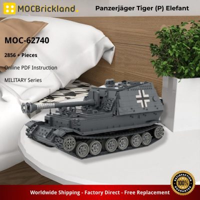 MILITARY MOC 62740 Panzerjager Tiger P Elefant by Gautsch MOCBRICKLAND 6