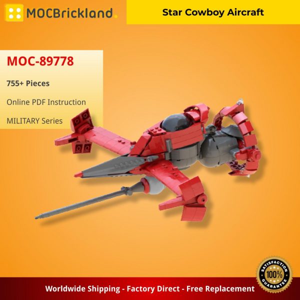 MILITARY MOC 89778 Star Cowboy Aircraft MOCBRICKLAND