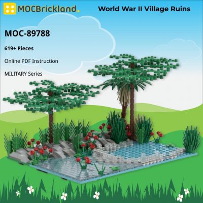 MILITARY MOC 89788 World War II Village Ruins MOCBRICKLAND 2