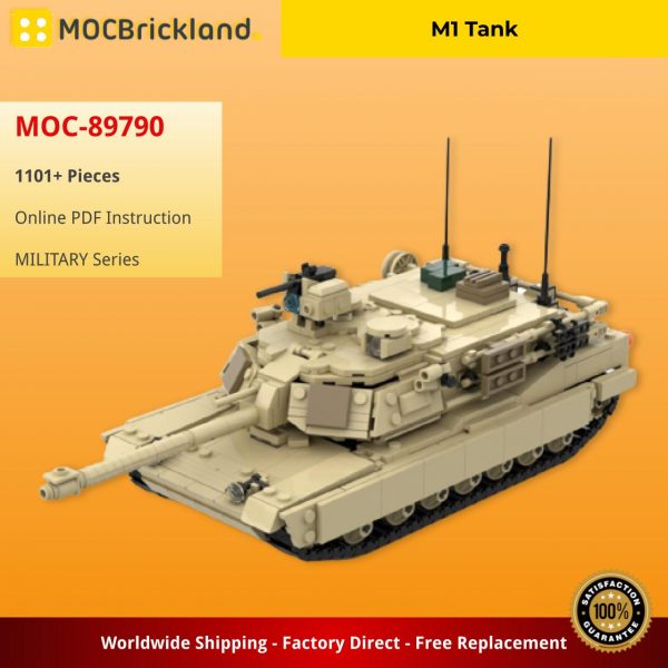 MILITARY MOC 89790 M1 Tank MOCBRICKLAND 4