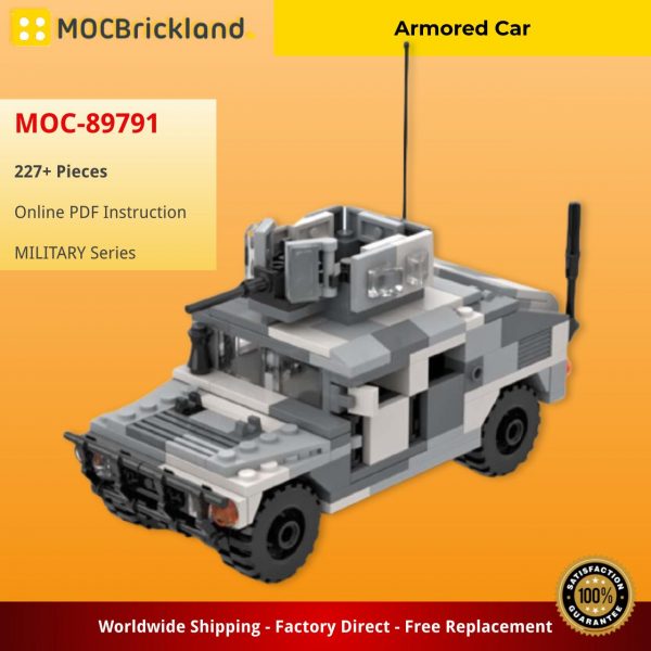 MILITARY MOC 89791 Armored Car MOCBRICKLAND 3