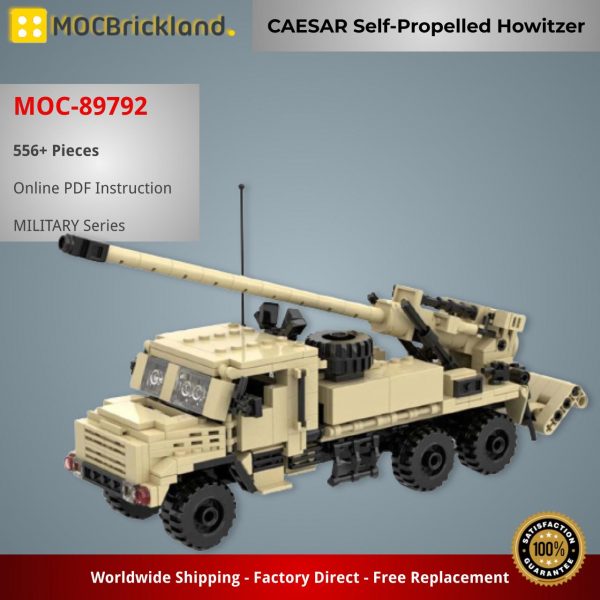 MILITARY MOC 89792 CAESAR Self Propelled Howitzer MOCBRICKLAND 5