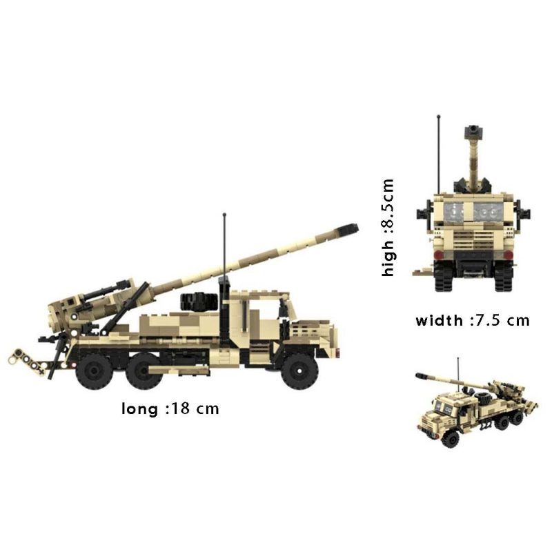 MILITARY MOC 89792 CAESAR Self Propelled Howitzer MOCBRICKLAND 9 800x800 1
