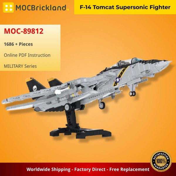 MILITARY MOC 89812 F 14 Tomcat Supersonic Fighter MOCBRICKLAND 2