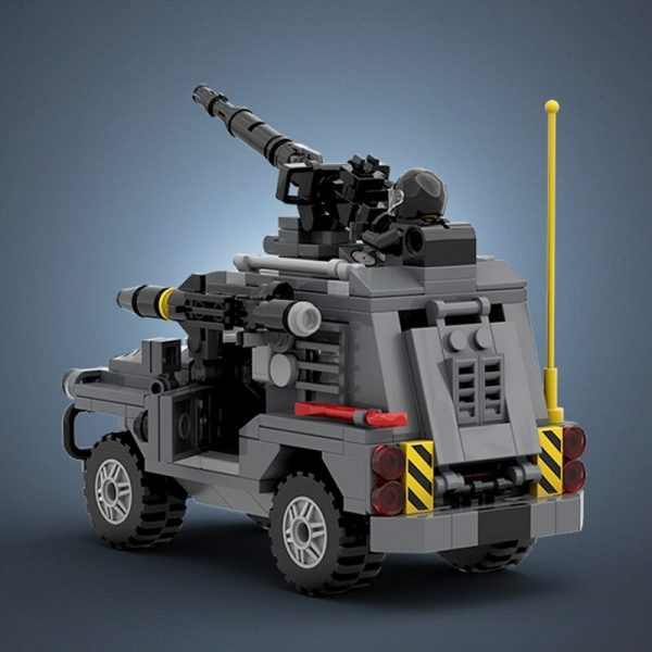 MILITARY MOC 89817 Combat Jeep MOCBRICKLAND 2