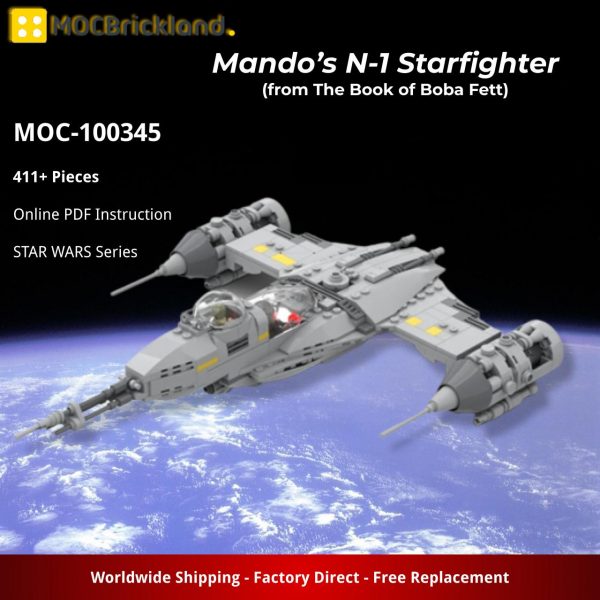 MOCBRICKLAND MOC 100345 Mandos N 1 Starfighter from The Book of Boba Fett 1