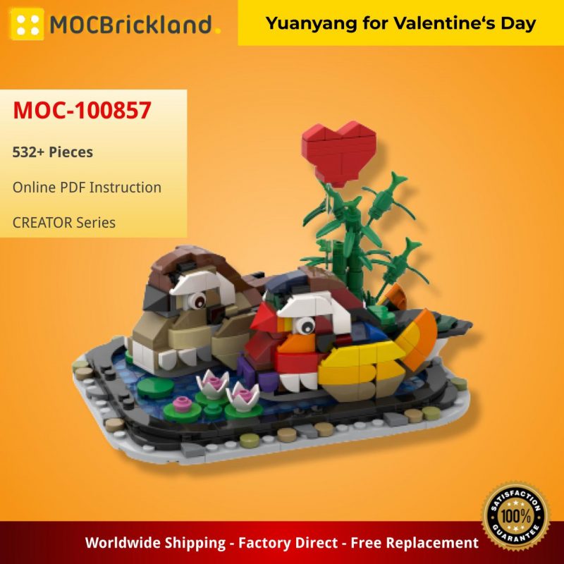 MOCBRICKLAND MOC 100857 Yuanyang for Valentine‘s Day 3 800x800 1