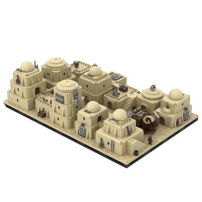 MOCBRICKLAND MOC 102135 Tatooine Mos Eisley Modular Desert City 4
