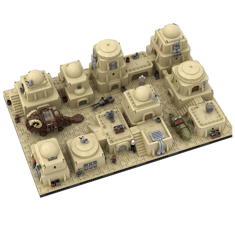 MOCBRICKLAND MOC 102135 Tatooine Mos Eisley Modular Desert City 5 1