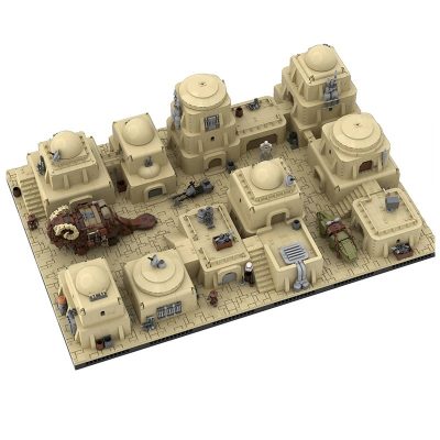 MOCBRICKLAND MOC 102135 Tatooine Mos Eisley Modular Desert City 5