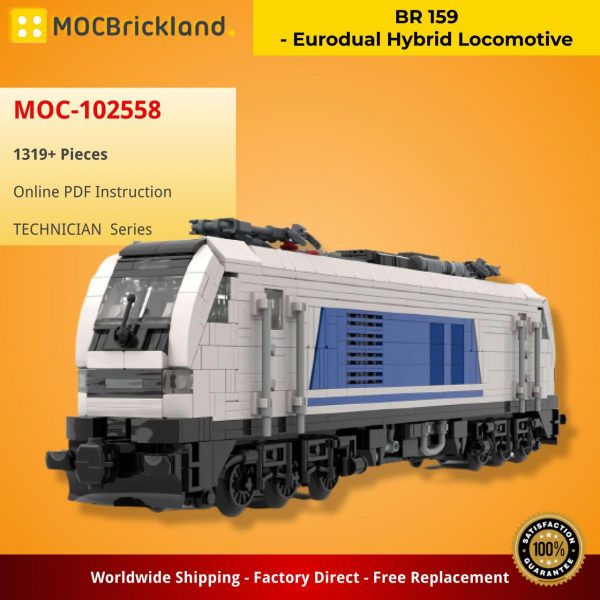 MOCBRICKLAND MOC 102558 BR 159 Eurodual Hybrid Locomotive 2