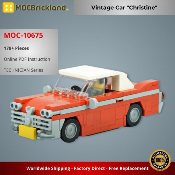 MOCBRICKLAND MOC 10675 Vintage Car Christine 2
