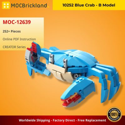 MOCBRICKLAND MOC 12639 10252 Blue Crab B Model 2