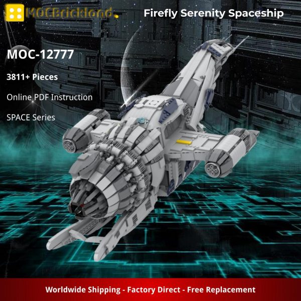 MOCBRICKLAND MOC 12777 Firefly Serenity Spaceship 2