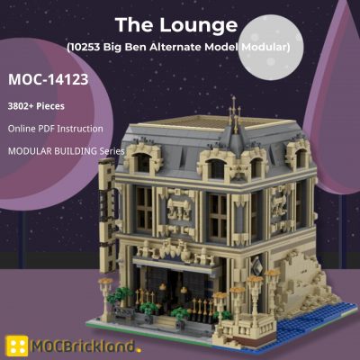 MOCBRICKLAND MOC 14123 The Lounge 10253 Big Ben Alternate Model Modular 2