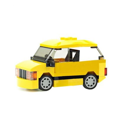 MOCBRICKLAND MOC 14947 Yellow Car for Camper Trailer 1